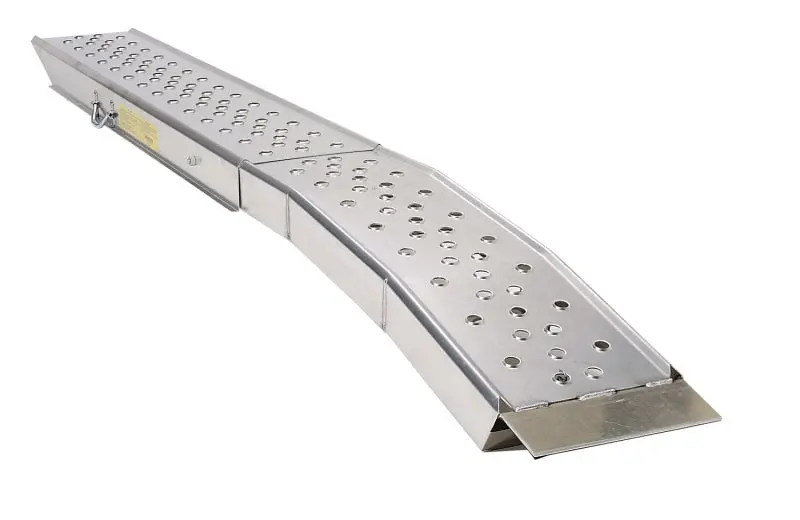 Lund Duraloader Universal Arched Loading Ramps – 118 In X 25 In, Bright Finish 1