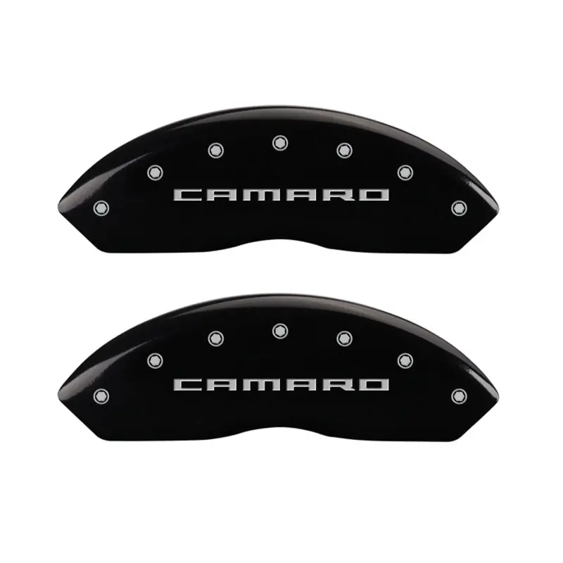 Mgp Engraved 4-Piece Caliper Cover Set — Gen 5 Camaro Style, Black Finish With Silver Accent 2