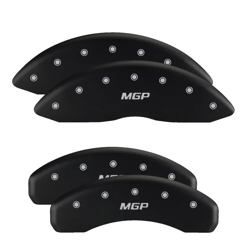 Mgp Engraved 4-Piece Caliper Cover Set — Impala/Ss Style, Black Finish With Silver Accent 1