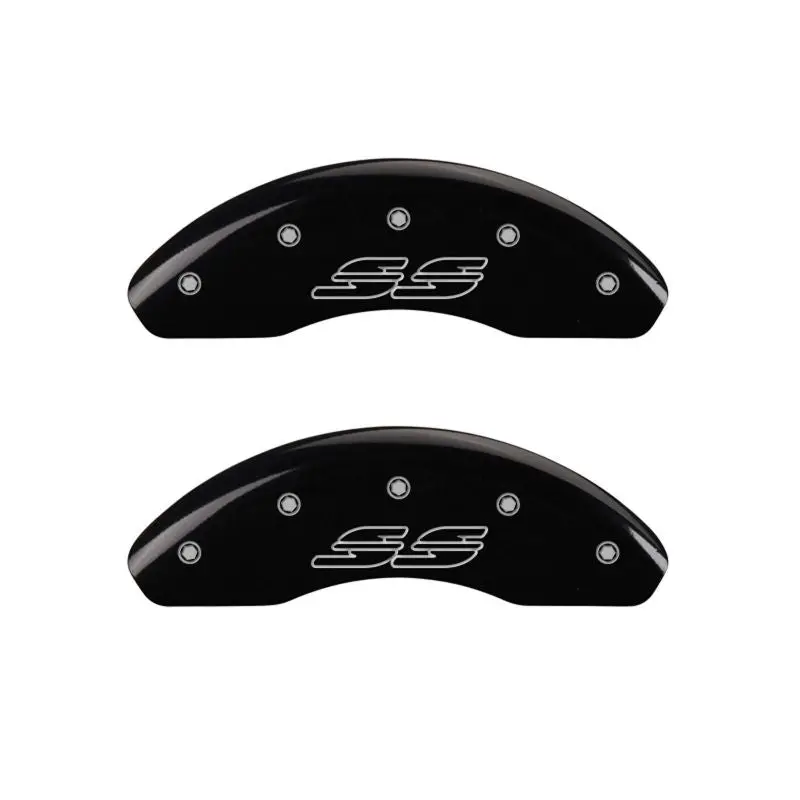 Mgp Engraved 4-Piece Caliper Cover Set — Impala/Ss Style, Black Finish With Silver Accent 2