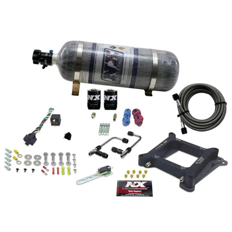 Nitrous Express 4150 Gemini Pro-Power Nitrous Kit (100-500Hp) W/Composite Bottle 1