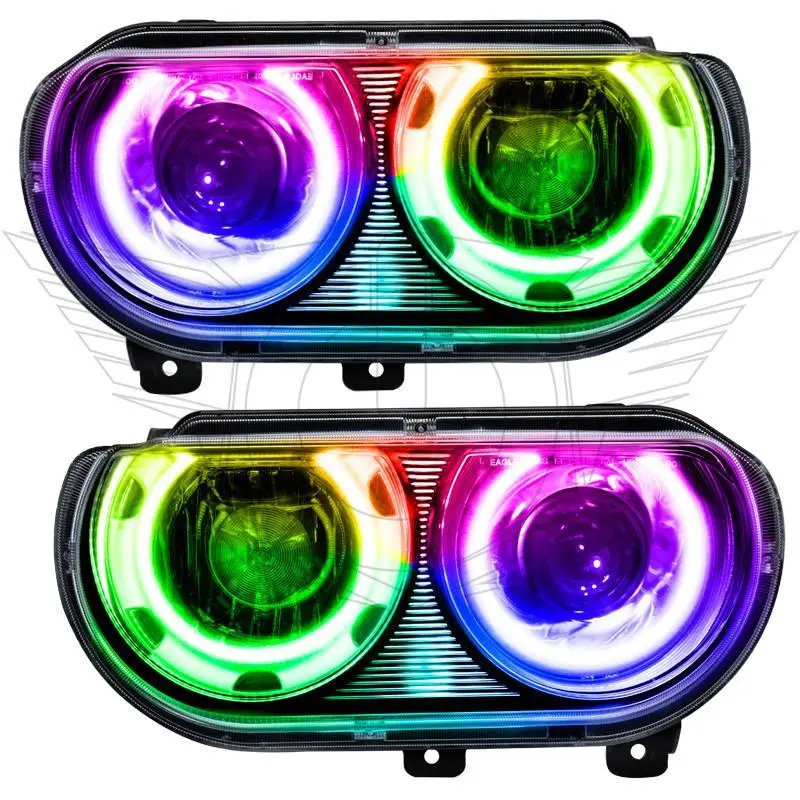 Oracle Colorshift Dynamic Hid-Style Headlight Assembly For 2008–2014 Dodge Challenger – Smd Technology 1
