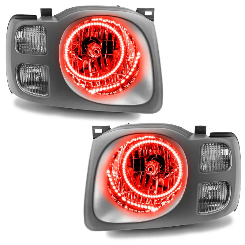 Oracle Lighting Led Halo Headlights With Red Accents For 2002–2004 Nissan Xterra Se 1
