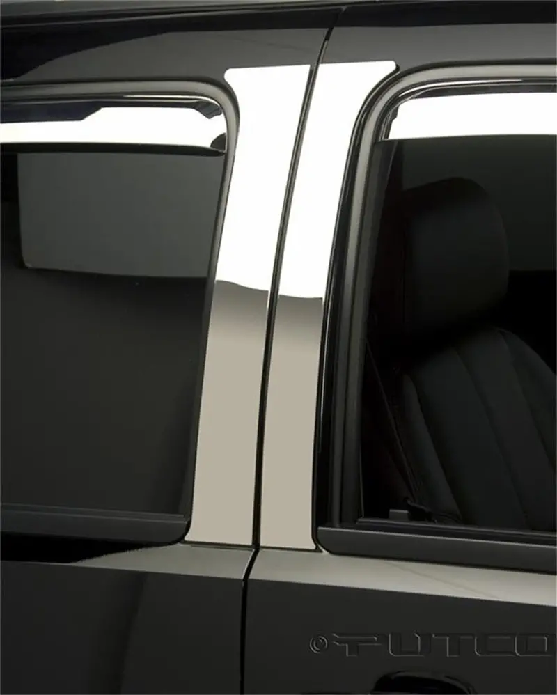 Putco Stainless Steel Pillar Post Trim Kit – 6-Piece Classic Style For 2008–2014 Chrysler Town & Country 1