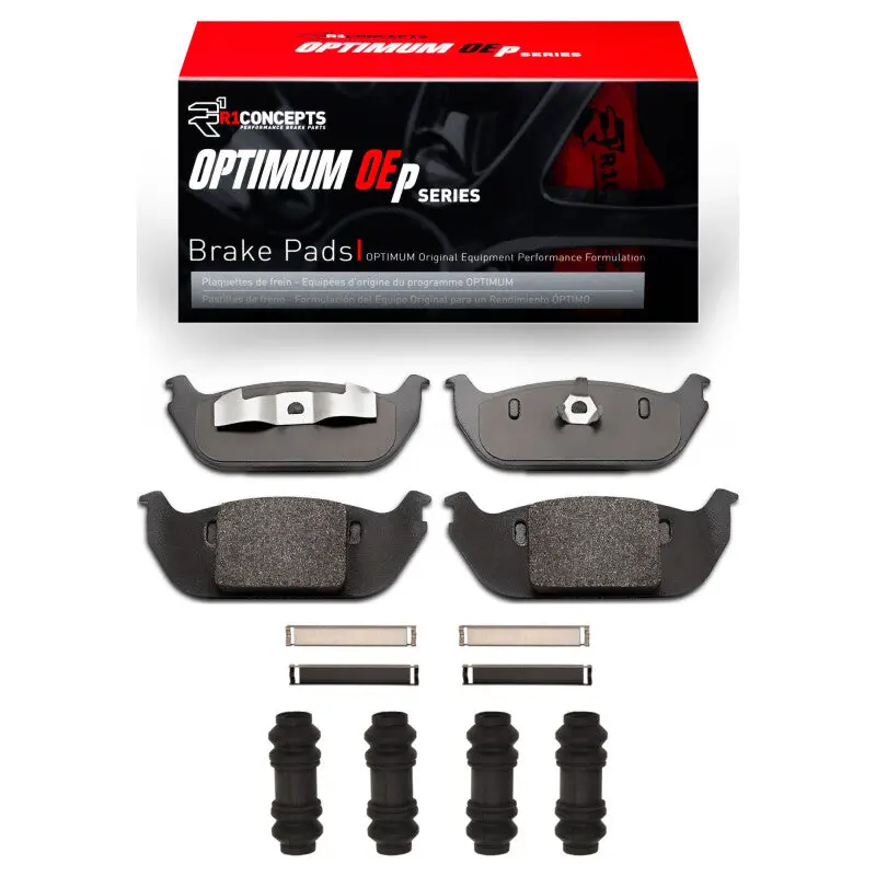 R1 Optimum Oe-Style Rear Brake Pad & Hardware Kit For 2003–2005 Lincoln Aviator 1