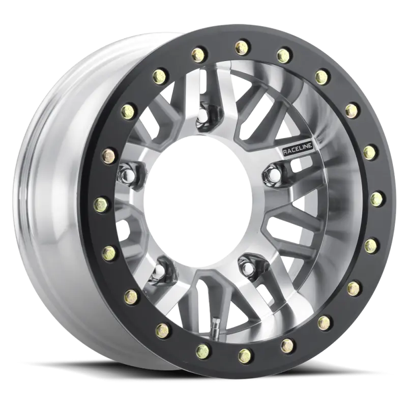Raceline Rt260M Ryno Beadlock-Style Wheel – 15X7, 5X205, -45Mm Offset, 160Mm Bore, Machined Finish 1