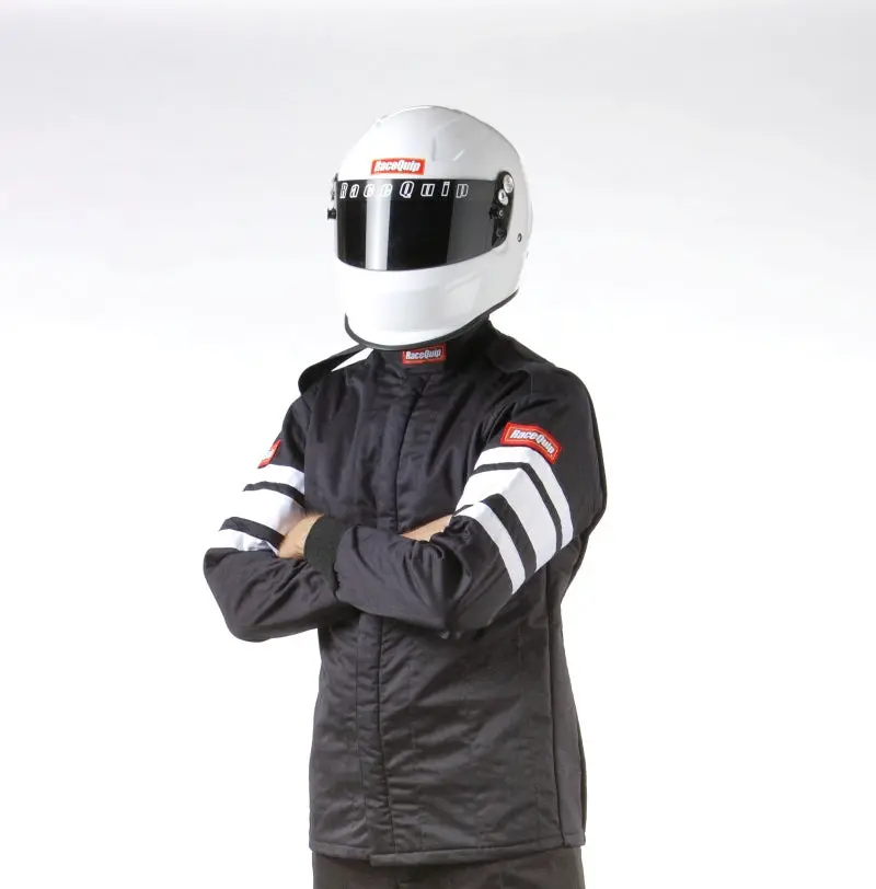 Racequip Sfi-5 Rated Racing Jacket – Black, Size 2Xl 1