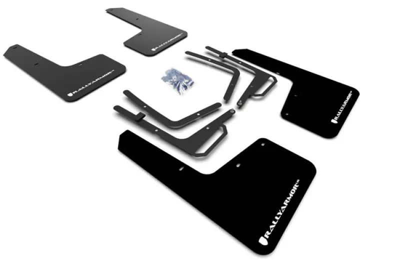 Rally Armor All-Terrain Mud Flaps For 2017–2020 Ford F-150 Raptor – Black With White Logo 1