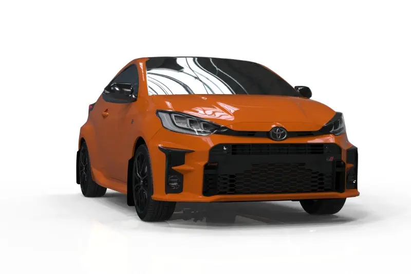 Rally Armor Black Mud Flaps With Grey Logo For 2020–2022 Toyota Gr Yaris Hatchback 1