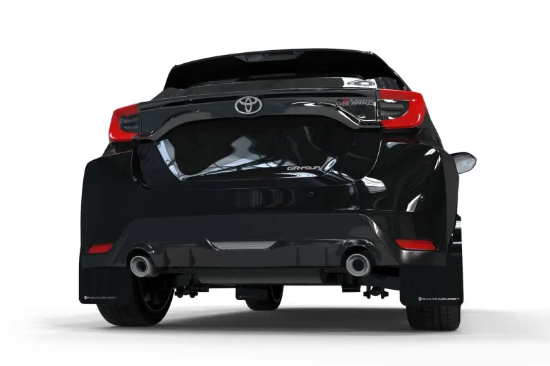 Rally Armor Black Mud Flaps With Grey Logo For 2020–2022 Toyota Gr Yaris Hatchback 2