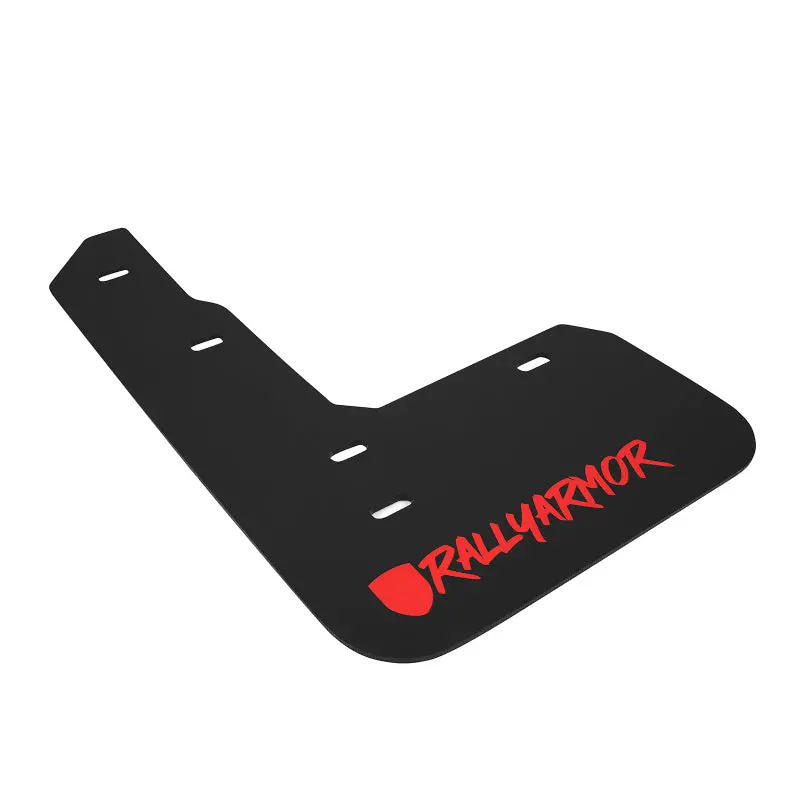 Rally Armor Custom Black Mud Flaps With Red Altered-Font Logo For 2017–2021 Honda Civic Type R 1