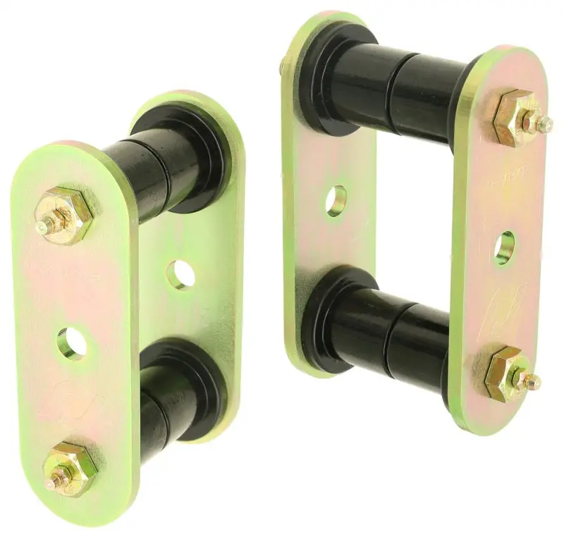 Rockjock Yj Hd Leaf Spring Shackles Rear W/ Urethane Bushings Hd Greasable Bolts Pair 1