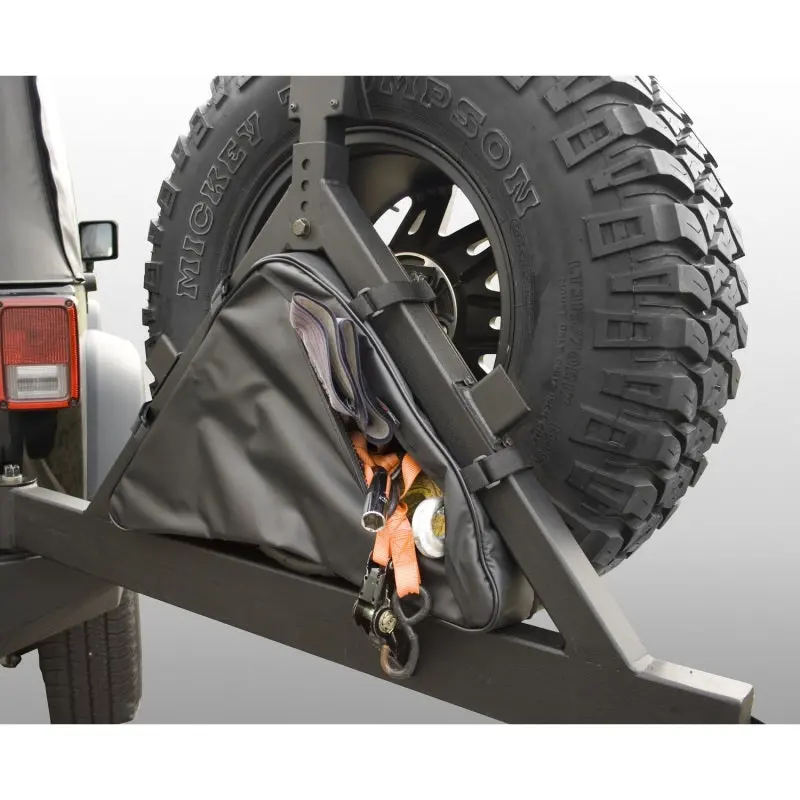Rugged Ridge Triangular Storage Bag – Designed For Tire Carrier Mounting On Off-Road Vehicles 1