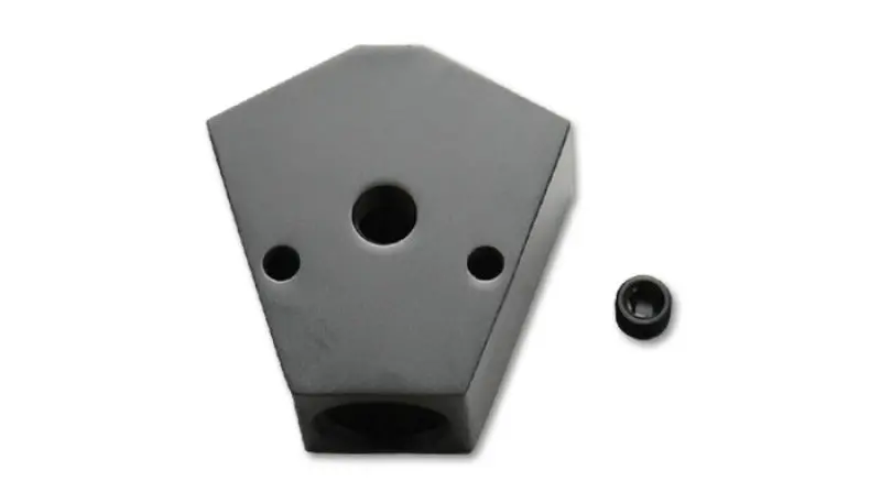 Vibrant Billet Aluminum Y-Block Fitting – Triple 3/8In Npt Ports With 1/8In Npt Tap 1