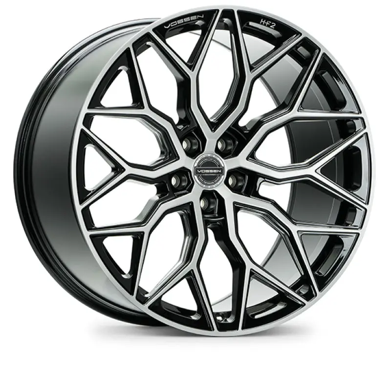 Vossen Hf-2 Forged Alloy Wheel – 24X10″, 5X130 Bolt Pattern, Et20 Offset, Deep Face, Brushed Gloss Black 1