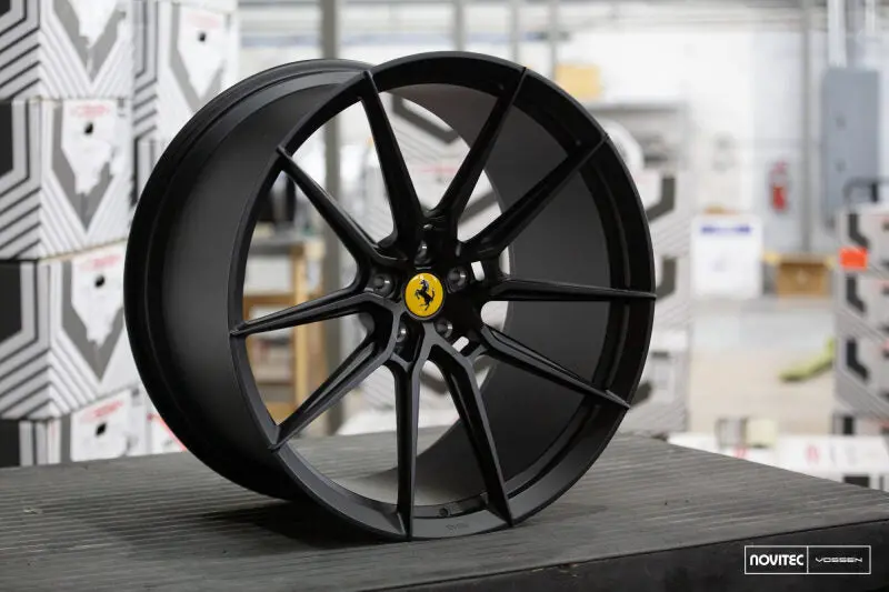 Vossen X Novitec Nf9 22X9.5In - 5X114.3 Bp - Et34 - Satin Black Ferrari Purosangue Front Wheel 1