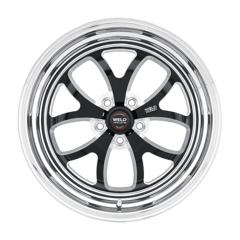 Weld S76 Black Non-Beadlock Wheel: 15X8.33", 5X4.75", 4.5" Backspace, Medium Pad Finish 2
