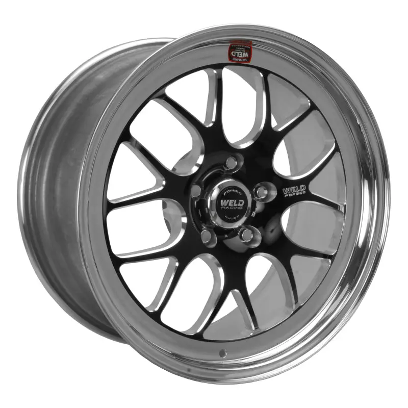 Weld S77 Black Alloy Wheel – 18X8In, 5X4.75 Bolt Pattern, 4.6In Backspace, High-Pad Design 1