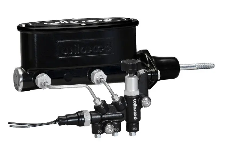 Wilwood Hv Tandem Master Cylinder Kit With Left-Hand Bracket And Proportioning Valve – 7/8″ Bore, Black Finish 1