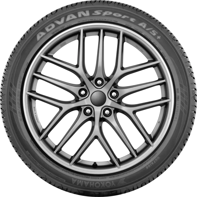 Yokohama Advan Sport A/S+ Performance Tire – 235/35R19, 91Y Load/Speed Rating 1